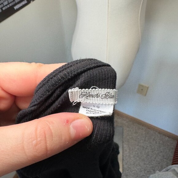 Urban Outfitters Kimchi Blue Black Long Sleeve Scalloped Cropped Blouse - Picture 12 of 12